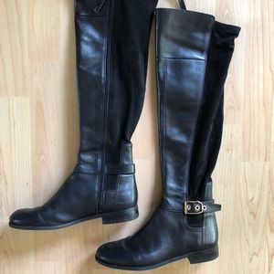 Franco Sarto High Leather Boot Size 7